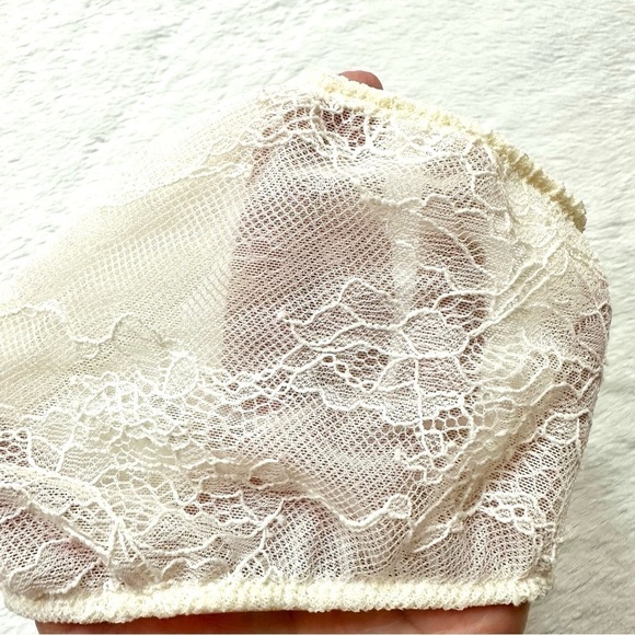 Kimchi Blue Urban Outfitters Yellow Cream Lace Bandeau S - Picture 8 of 11